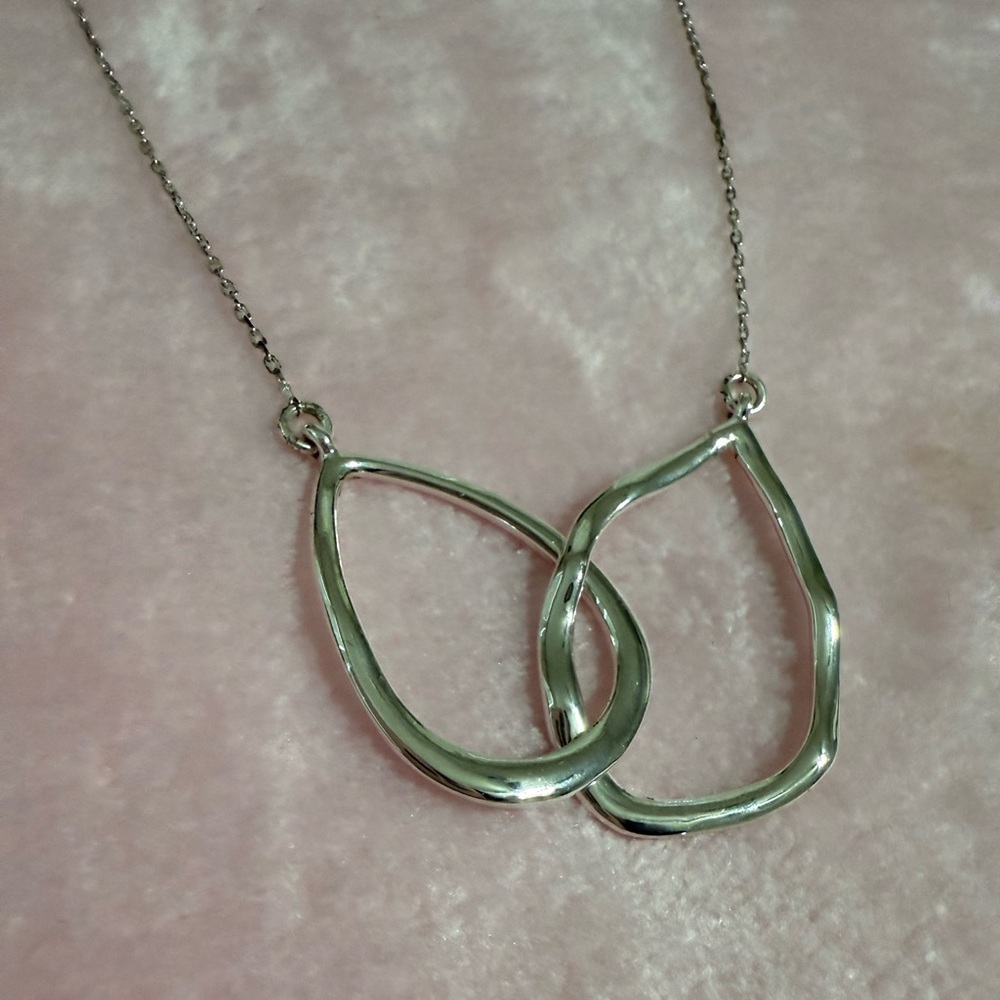 Chloe + Isabel Interlocking Double Teardrop Necklace